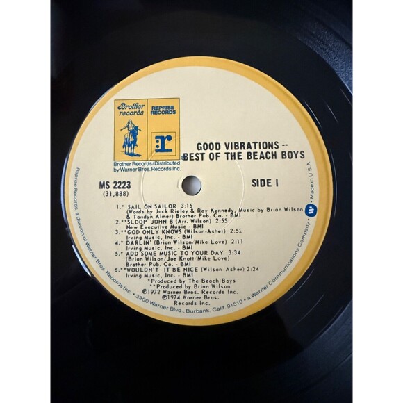 Good Vibrations Best Of The Beach Boys / 15 Big Ones LP Lot VG+ Cleaned - Picture 5 of 11